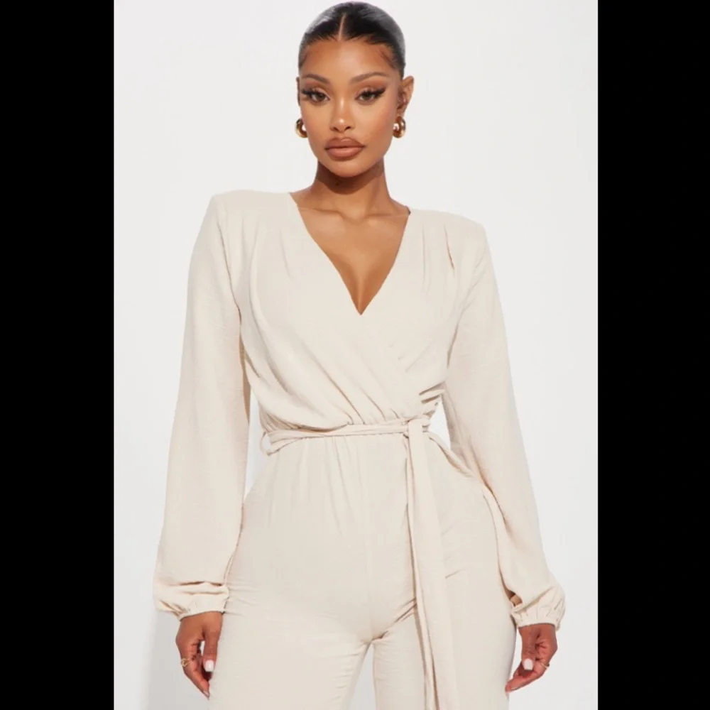 Oatmeal Jumpsuit - Picture 2 of 6